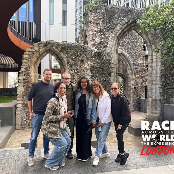 Team playing Race Across The World The Experience in City of London