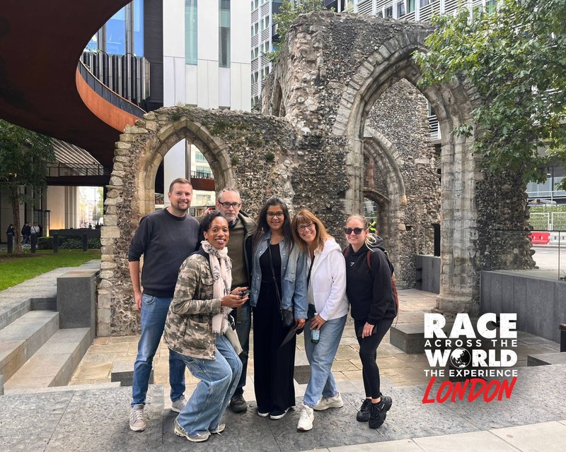 Team playing Race Across The World The Experience in City of London