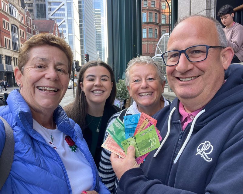 Team playing Race Across The World: The Experience in London