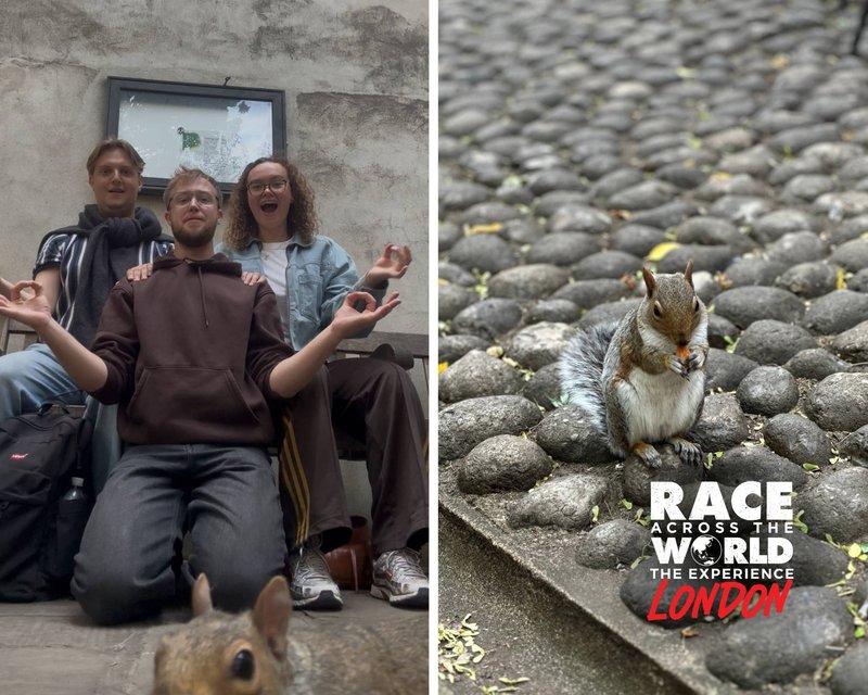 Squirrel in St Dunstan in The East London