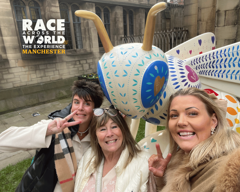 Team playing Race Across The World The Experience in Manchester