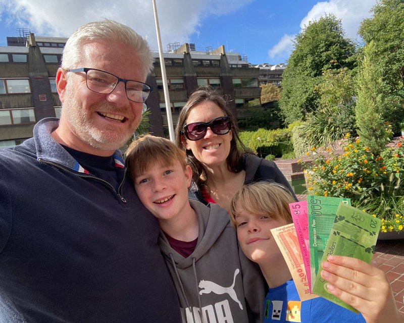 Team playing Race Across The World: The Experience in London