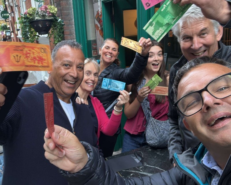 Team playing Race Across The World: The Experience in London