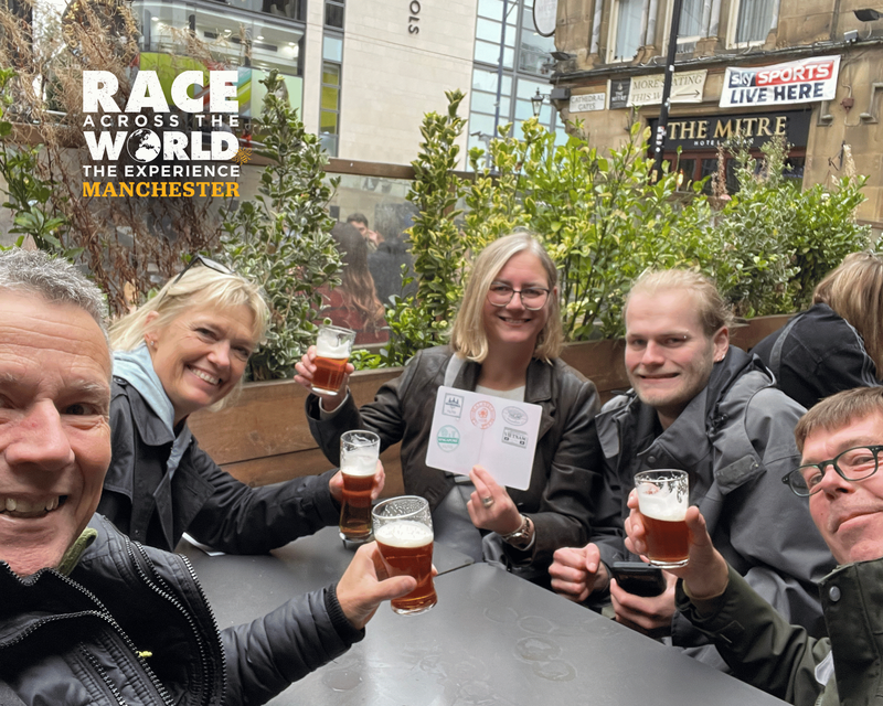 Team playing Race Across The World The Experience in Manchester