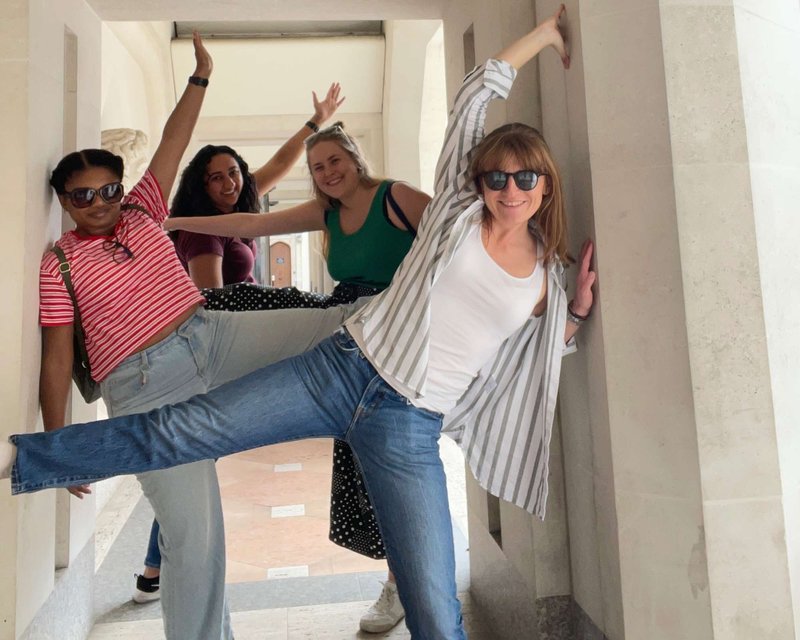 Team playing the Race Across The World experience in London