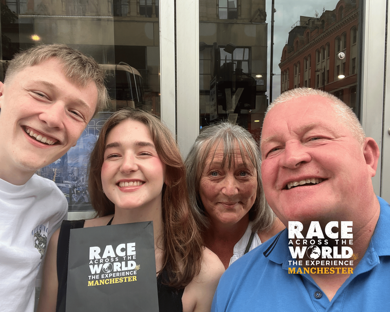 Team playing race across the world the experience in Manchester