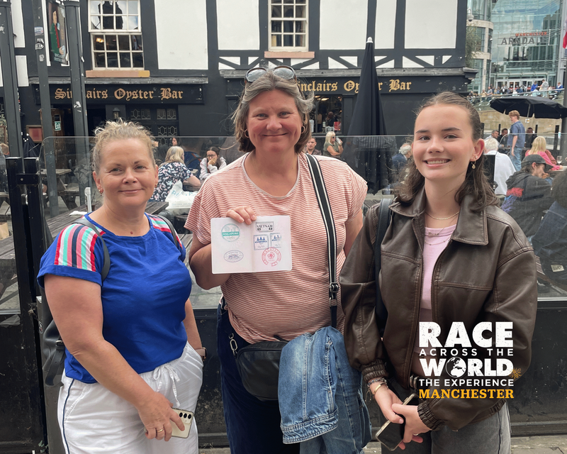 Race Across The World the experience team at The Old Wellington