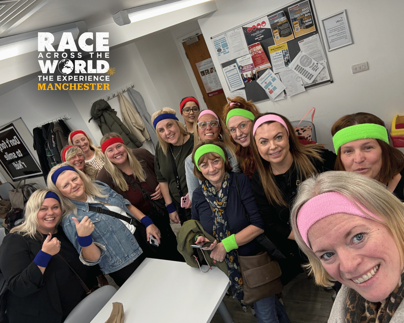 group playing race across the world the experience