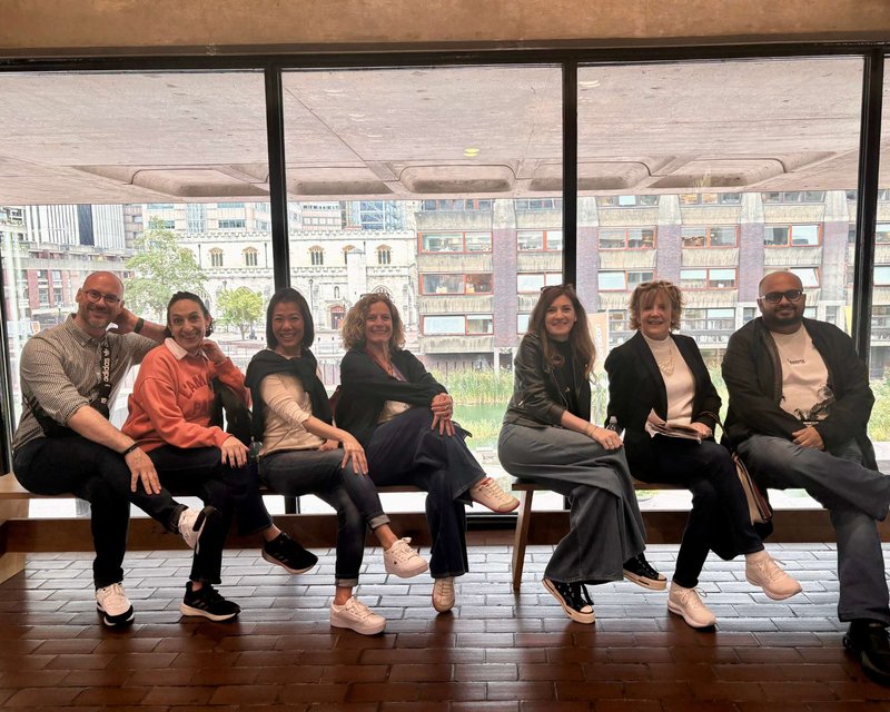 Team playing the Race Across The World experience in London