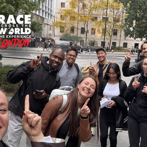 race across the world the experience large team photo london