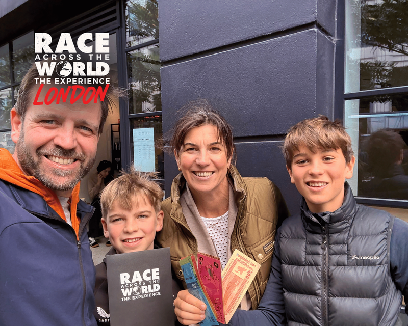 race across the world the experience family team photo london