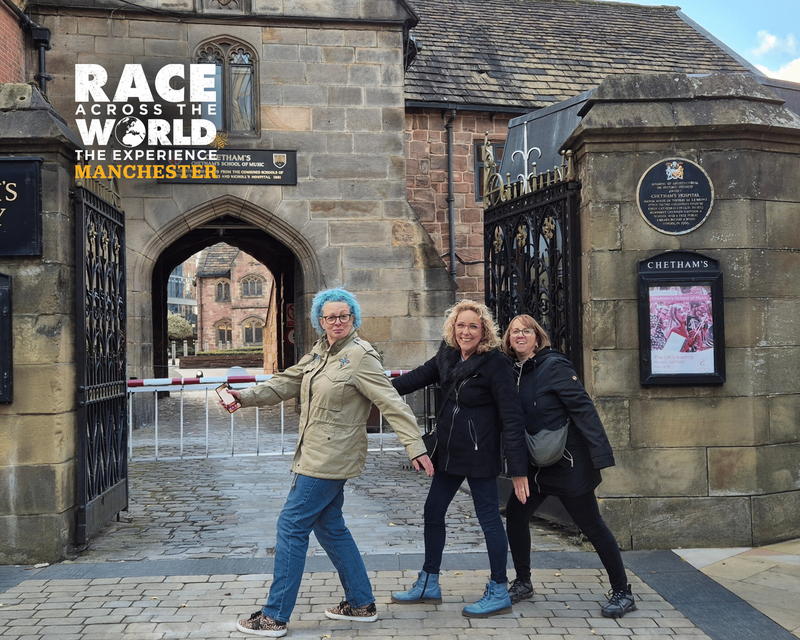 race across the world the experience group team photo manchester